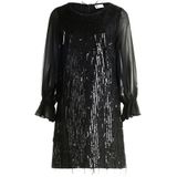 Vera Mont - Jurk - Zwart - Knielengte - Lange Mouw