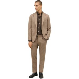 Boglioli, Heren, Pakken, Beige, Maat: S Wol,