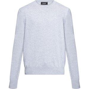 Dsquared2, Heren, Truien, Grijs, Maat: XL Katoen,