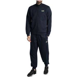 Emporio Armani Ea7, Heren, Sport, Blauw, Maat: S Katoen,