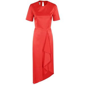Moschino, Dames, Jurken, Rood, Maat: L Viscose,