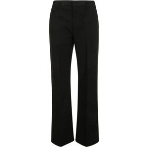 Dondup, Dames, Broeken, Zwart, Maat: XS Katoen,