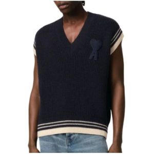 Ami Paris, Dames, Truien, Blauw, Maat: XS Wol,