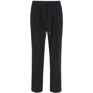Dolce & Gabbana, Heren, Broeken, Zwart, Maat: L Wol,