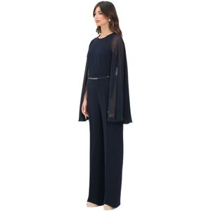 Max Mara, Dames, Jumpsuits & Playsuits, Blauw, Maat: XS Zijde,