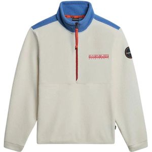 Napapijri, Heren, Sport, Wit, Maat: M Fleece,