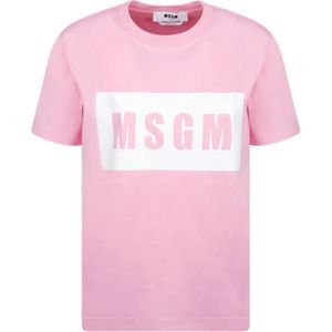 Msgm, Dames, Tops, Roze, Maat: S Katoen,