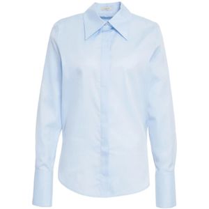 Himon's, Dames, Blouses & Shirts, Blauw, Maat: S