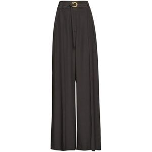 Ferragamo, Dames, Broeken, Zwart, Maat: XS Zijde,