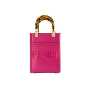 Fendi Sunshine Shopper , Pink , Dames , Maat: ONE Size