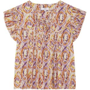 Suncoo, Dames, Blouses & Shirts, Veelkleurig, Maat: M Katoen,