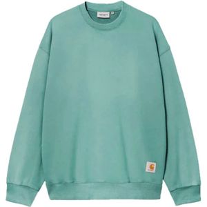 Carhartt Wip, Heren, Sweatshirts & Hoodies, Groen, Maat: M Katoen,