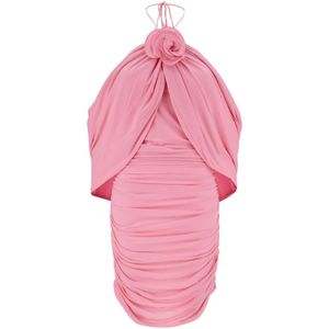 Magda Butrym, Dames, Jurken, Roze, Maat: XS Polyamide,