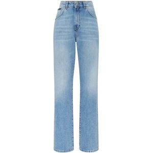 Philipp Plein, Dames, Jeans, Blauw, Maat: W27 Katoen,