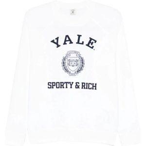 Sporty & Rich, Dames, Sweatshirts & Hoodies, Wit, Maat: L Katoen,