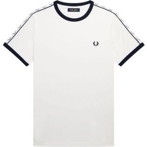 Fred Perry, Heren, Tops, Wit, Maat: 2XL Katoen,