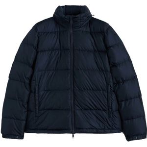 Aspesi, Heren, Jassen, Blauw, Maat: L Leer,