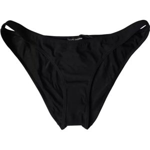 Dolce & Gabbana - Zwarte Logo Bikini Broekjes - Dames - Nylon