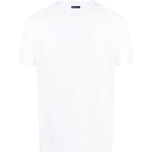 Finamore, Heren, Tops, Wit, Maat: XL Katoen,