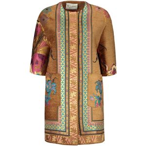 Etro, Dames, Mantels, Beige, Maat: XS Zijde,