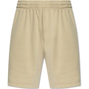 Burberry - Elastische Track Shorts - Beige - Katoen - Relaxte Pasvorm