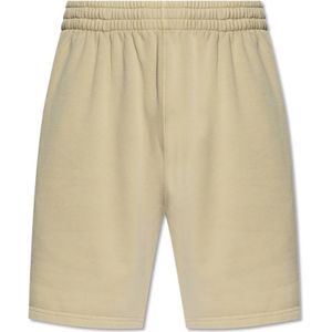 Burberry Shorts met logo patch , Beige , Heren , Maat: L