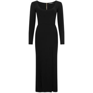 Roberto Cavalli, Dames, Jurken, Zwart, Maat: XS Zijde,