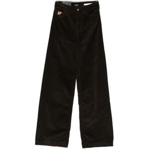 Lois, Dames, Broeken, Bruin, Maat: W25 Corduroy,