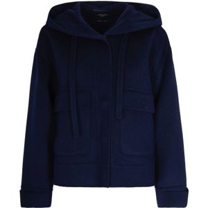 Max Mara, Dames, Jassen, Blauw, Maat: 3XS Wol,