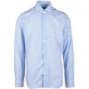 Sonrisa, Heren, Overhemden, Blauw, Maat: M Katoen,