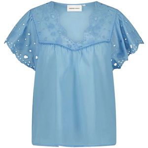 Fabienne Chapot, Dames, Blouses & Shirts, Blauw, Maat: XS Katoen,