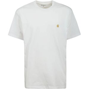 Carhartt Wip, Heren, Tops, Wit, Maat: XL Katoen,