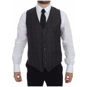 Dolce & Gabbana, Heren, Pakken, Grijs, Maat: M Wol,