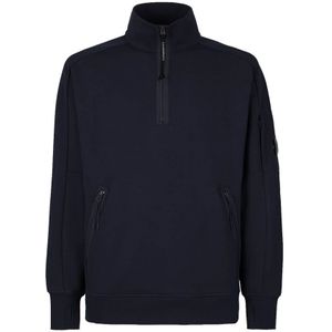 C.p. Company, Heren, Sweatshirts & Hoodies, Blauw, Maat: M Fleece,