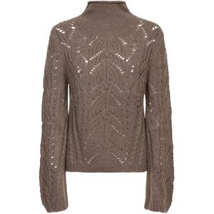 Loulou Studio, Dames, Truien, Beige, Maat: M Wol,