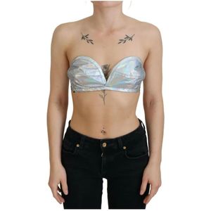 Dolce & Gabbana - Silver Shimmer - Bustier Top - Zilver