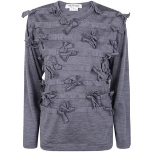 Comme des Garçons, Dames, Truien, Grijs, Maat: XS Wol,
