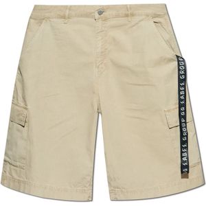 44 Label Group, Heren, Korte broeken, Beige, Maat: M Katoen,
