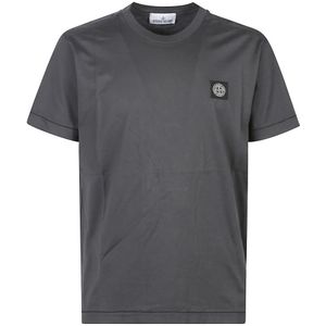 Stone Island, Heren, Tops, Zwart, Maat: XL Katoen,