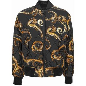 Baroque Print - Gewatteerde Bomberjack - Zwart