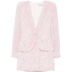 Alessandra Rich, Dames, Jurken, Roze, Maat: 2XS
