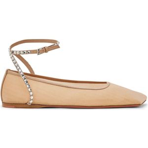 Amina Muaddi, Dames, Schoenen, Beige, Maat: 37 EU