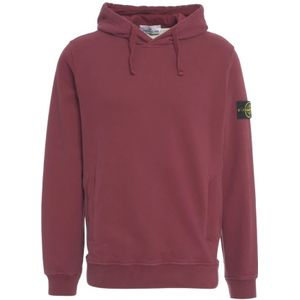 Stone Island, Heren, Sweatshirts & Hoodies, Bruin, Maat: XL Katoen,