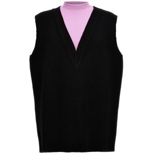 Jil Sander, Heren, Jassen, Zwart, Maat: M Wol,