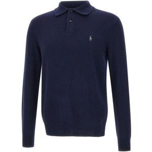 Polo Ralph Lauren, Heren, Tops, Blauw, Maat: XL Wol,