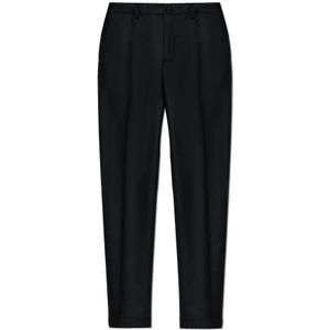 Dolce & GABBANA - Wool Trousers - Broek - Zwart - Wol