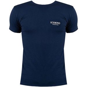 Iceberg - T-shirt - Blauw - Katoen