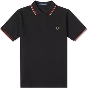 Fred Perry, Heren, Tops, Zwart, Maat: M Katoen,