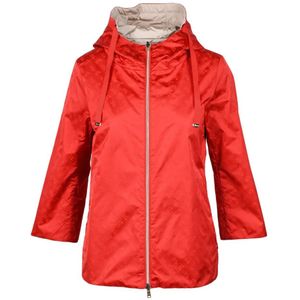 Herno, Dames, Jassen, Rood, Maat: XS Nylon,