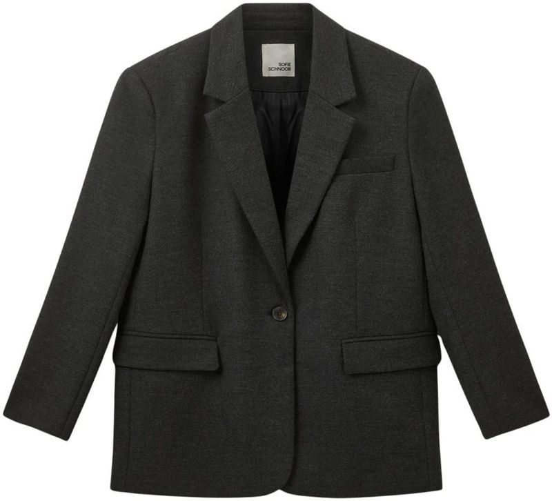 Sofie Schnoor - Chantallysw - Blazer - Zwart - Getailleerd - Paspelzakken
